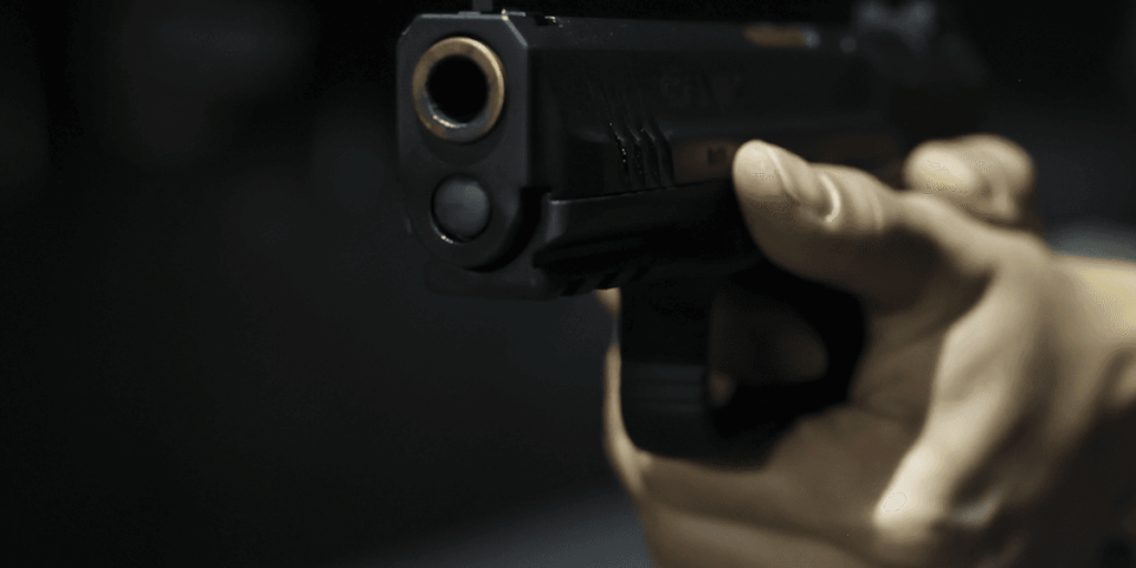 Armed woman handled the situation when a man broke into her home, entered her bedroom, and refused to go.