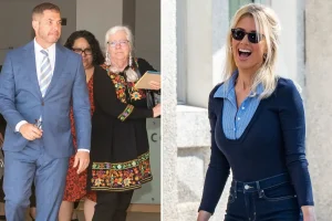Assemblyman brings his mother to court as he confronts his stylish wife during a bitter divorce battle