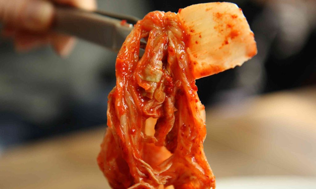 Bacteria in kimchi aids in eliminating microplastics from your body