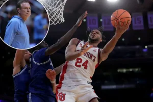 Bill Self from Kansas advocates for St. John's standout Zuby Ejiofor as an All-American