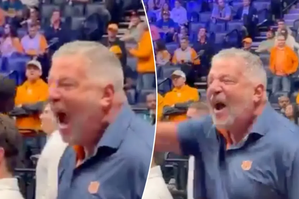 Bruce Pearl has a huge outburst in the stands at the SEC tournament
