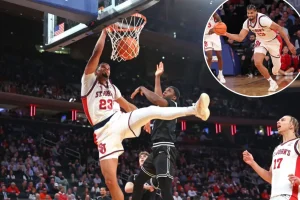 Bryce Hopkins of St. John's got the chance to take revenge on his old team.