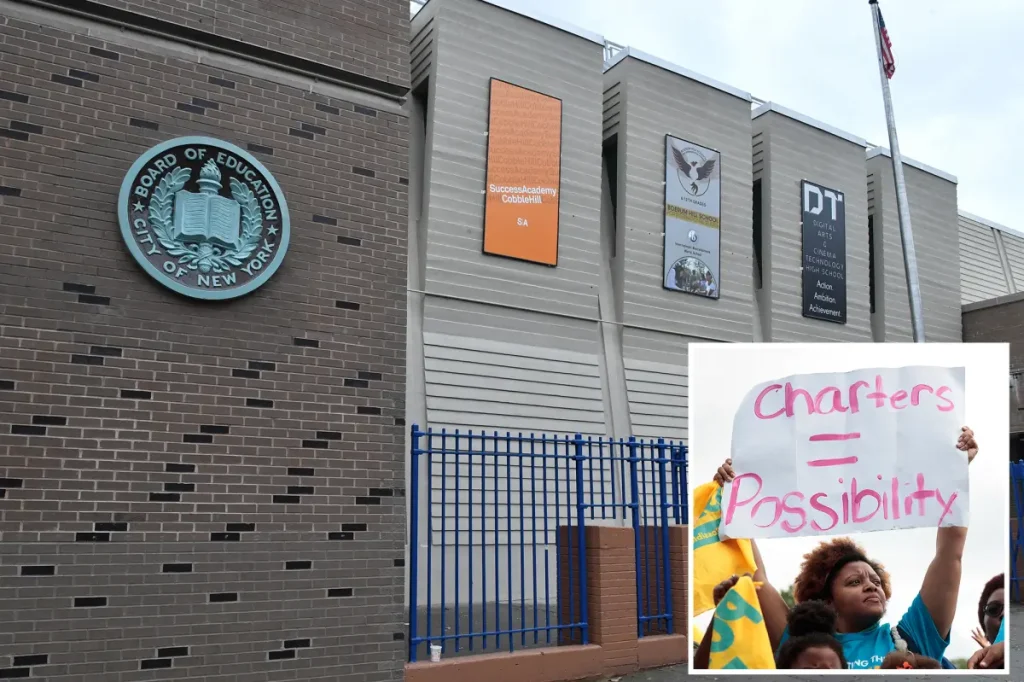 Charters urge removal of the limit as they lead public schools on NYC's top 100 list for math and reading.