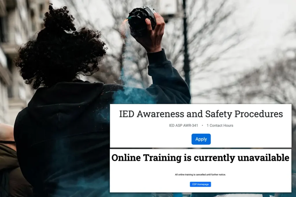 Class for first responders on handling deadly IEDs loses funding as government shutdown continues