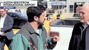 Cornyn and Casar argue about TSA funding at a food delivery event in the airport