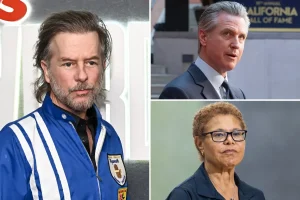 David Spade criticizes Gavin Newsom and Karen Bass for the alarming decline of Hollywood