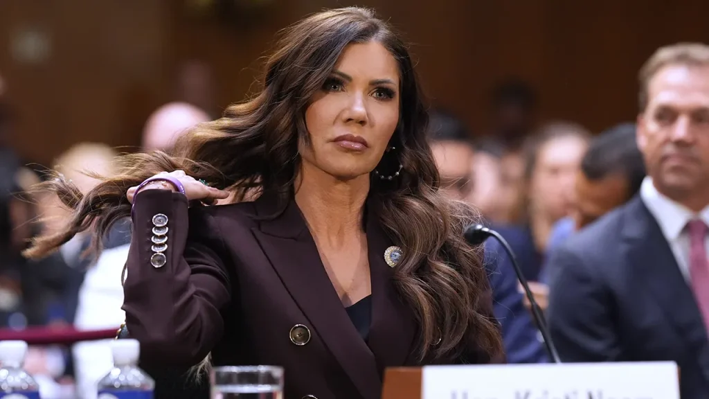 Democrats call for criminal charges against Kristi Noem following her departure from DHS.