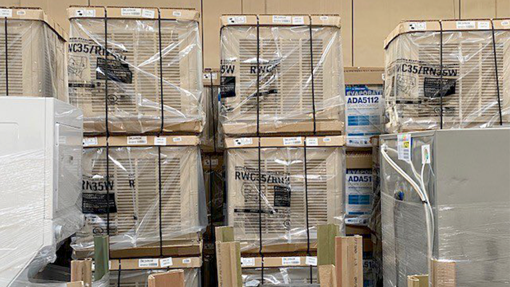 Deputies in California apprehend 9 individuals in connection with a cargo theft operation, recovering $7 million worth of stolen items.