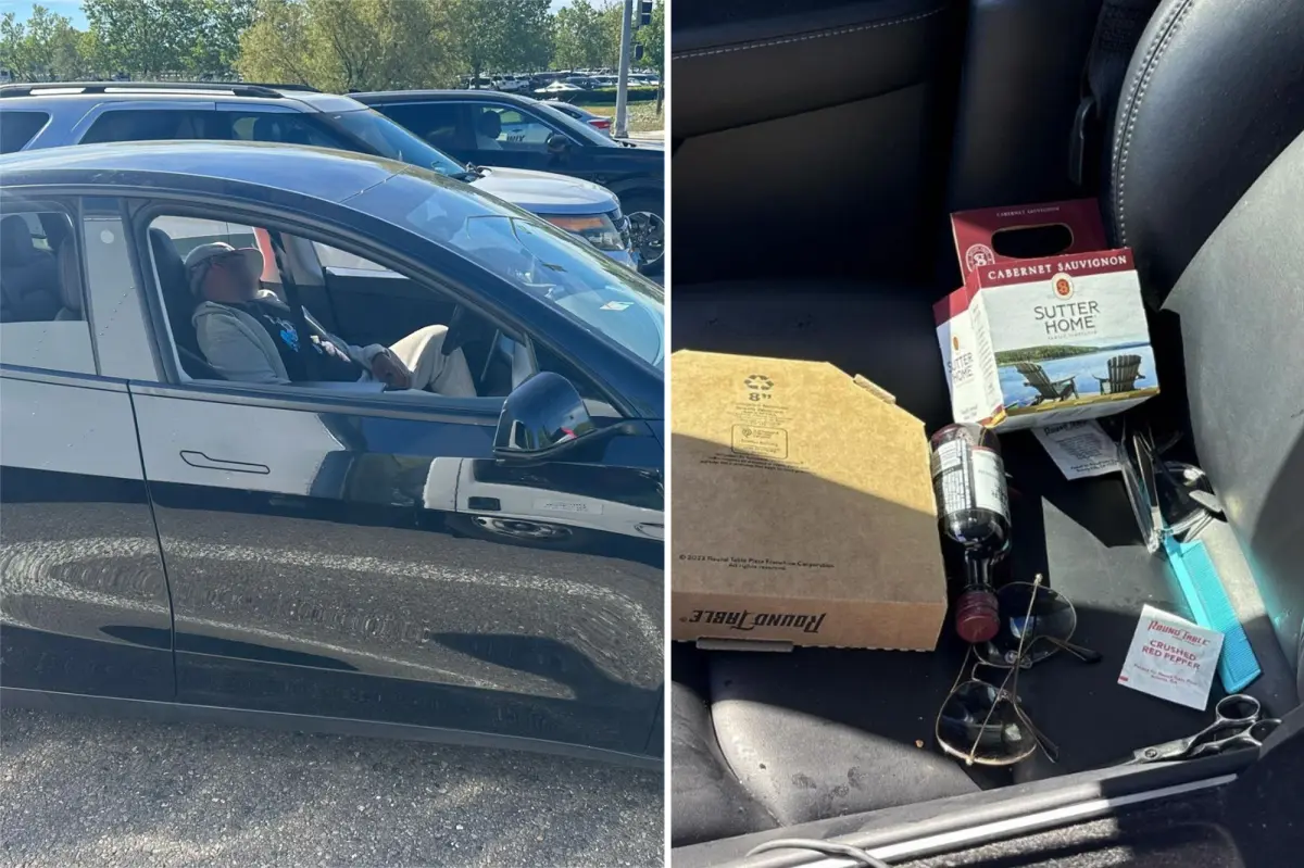 Driver fainted while the self-driving car continued to drive.