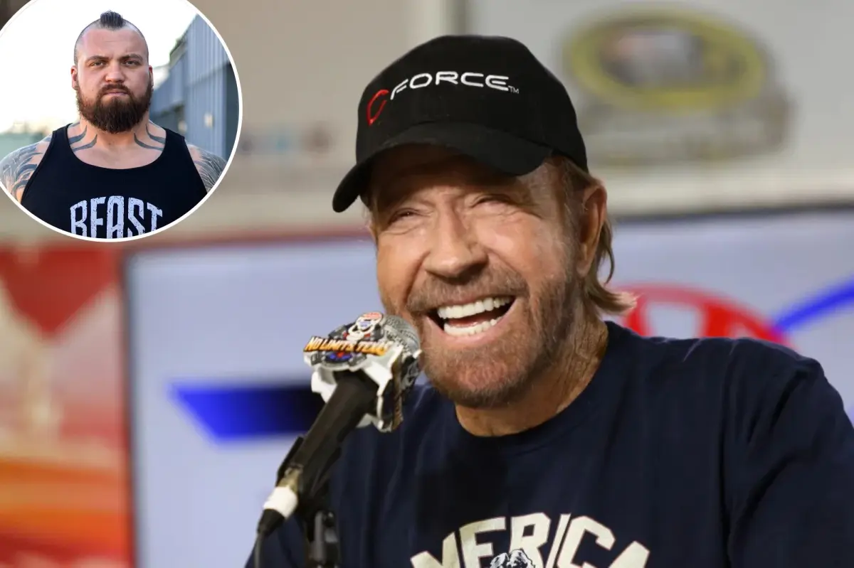 Eddie Hall honors Chuck Norris: 'Total legend'