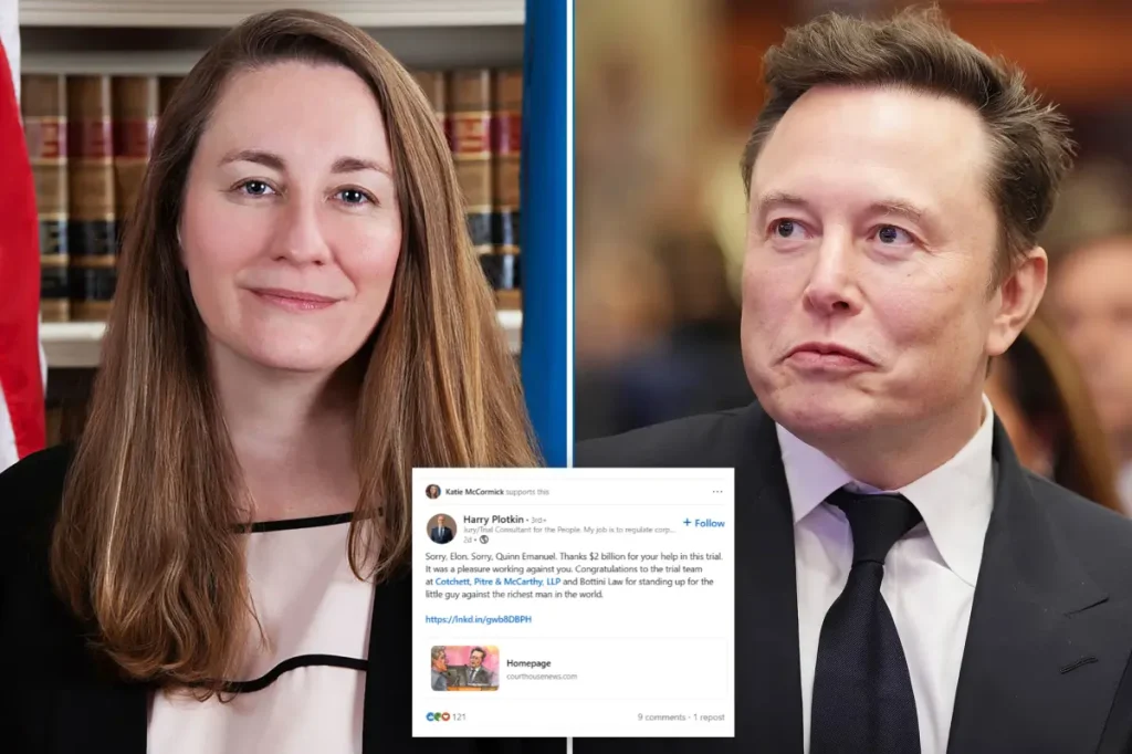 Elon Musk asks for the judge to step down due to a LinkedIn post that ridiculed him following a $2B ruling.