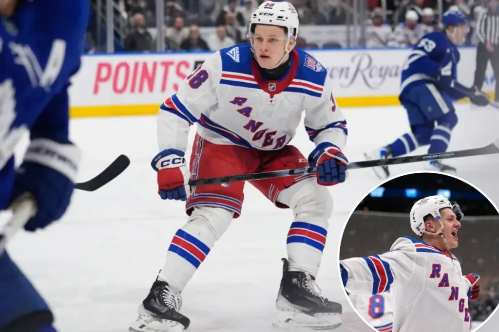 Energetic Adam Sykora plays his first game for the Rangers