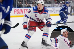 Energetic Adam Sykora plays his first game for the Rangers