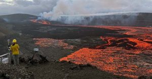 Eruption of a Highly Active Volcano in Hawaii