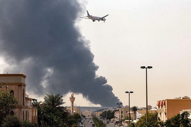 Fire in fuel tank close to Dubai International Airport, linked to a drone incident