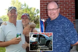 Florida man reportedly killed his wife and her partner in a moment of intense emotion before entering the sea fully dressed.
