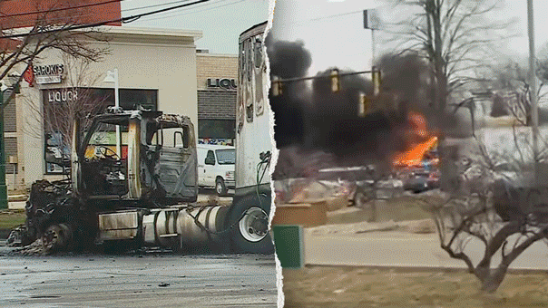 Four police officers in Michigan hurt while saving five individuals from a fiery accident