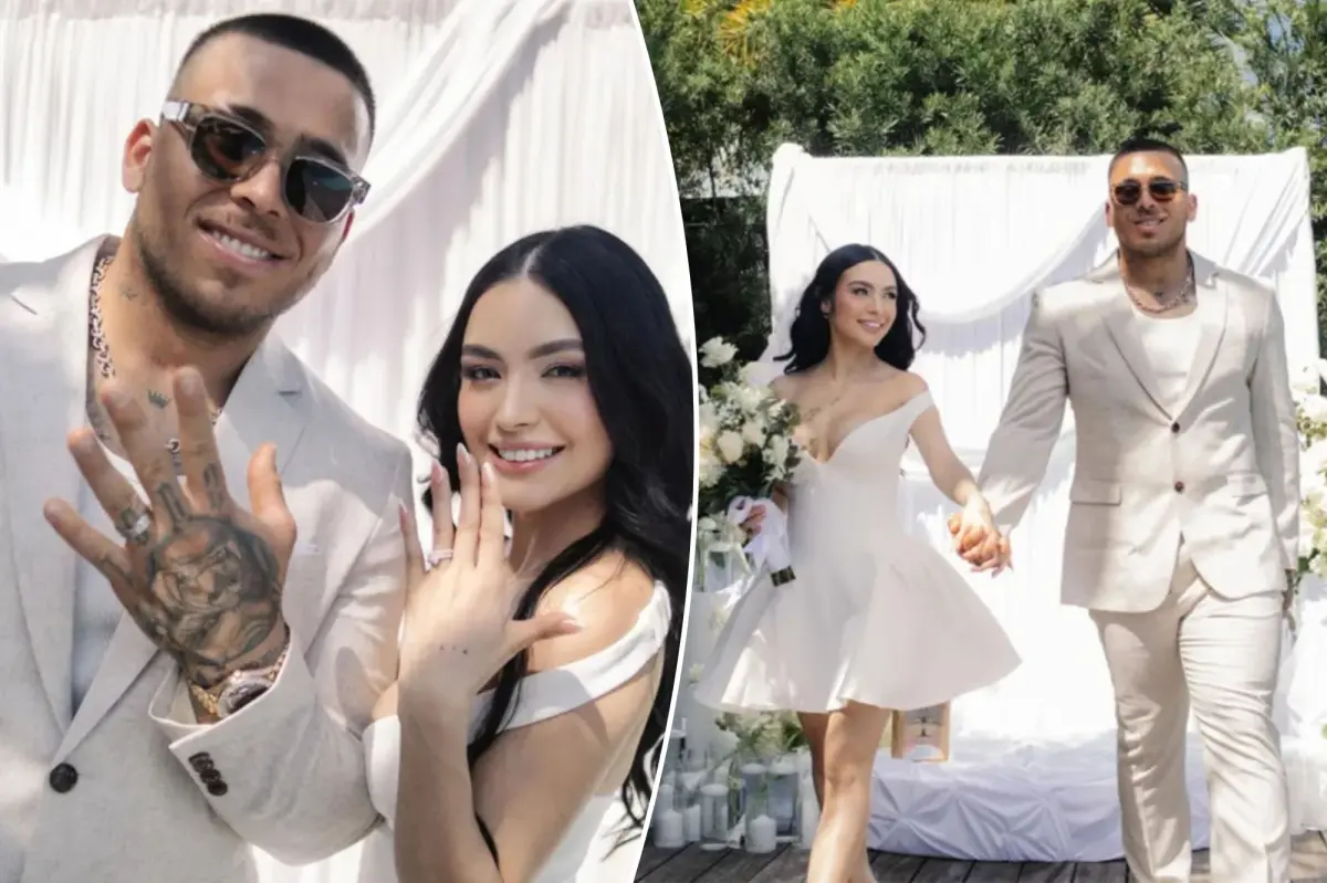 Francisco Alvarez of the Mets shares details about his private wedding to Nahomi Rojas.