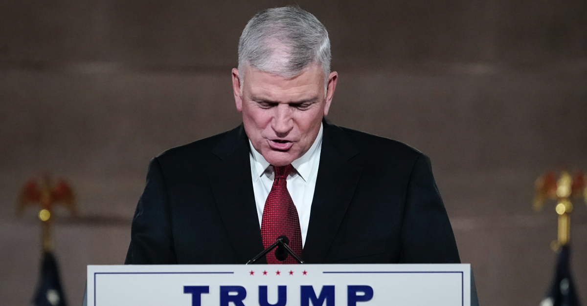 Franklin Graham Clarifies His Comments on Supporting Trump's Reelection