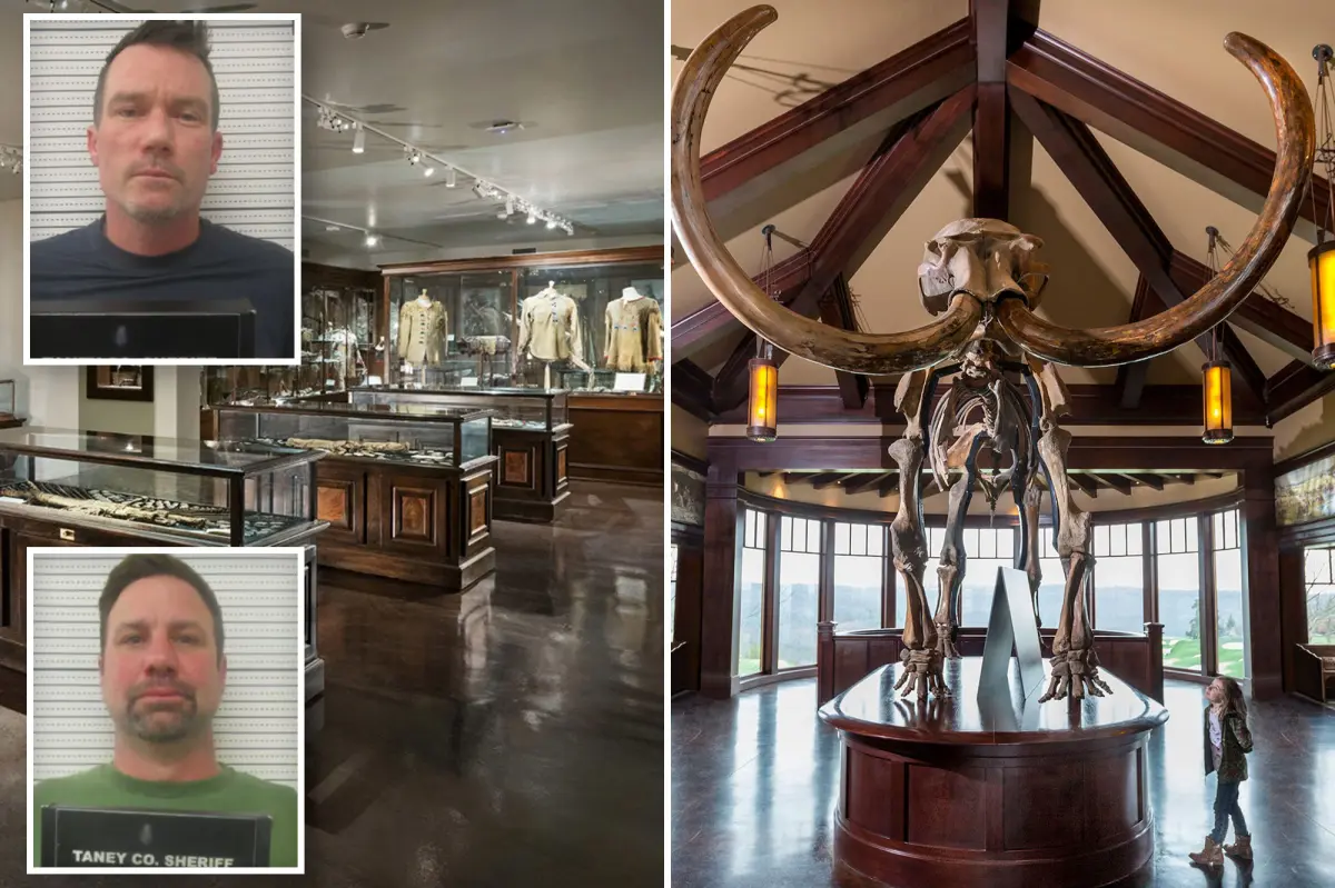 Friends from the Bay Area break a 10,000-year-old mammoth tusk at a museum