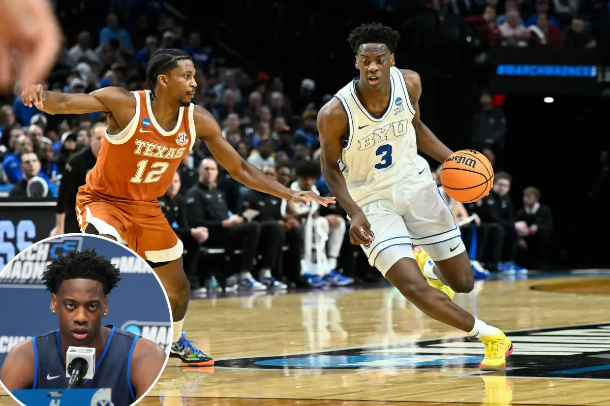 Future top choice AJ Dybantsa discusses his NBA draft choice following his departure from March Madness