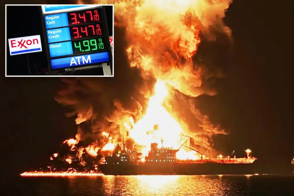 Gas prices hit their highest point since October 2023 as oil remains above $100 per barrel; US stocks rise