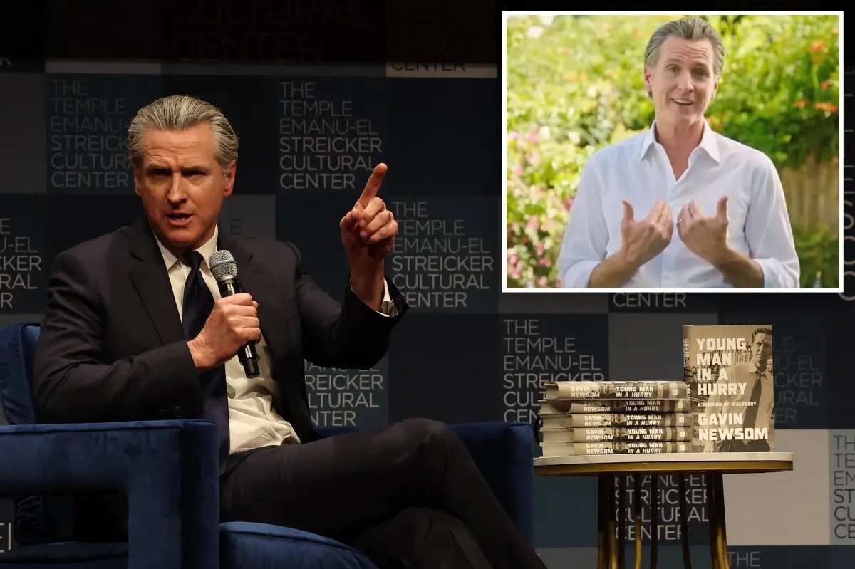 Gavin Newsom brings his book tour to Miami &mdash; his fifth trip this year.