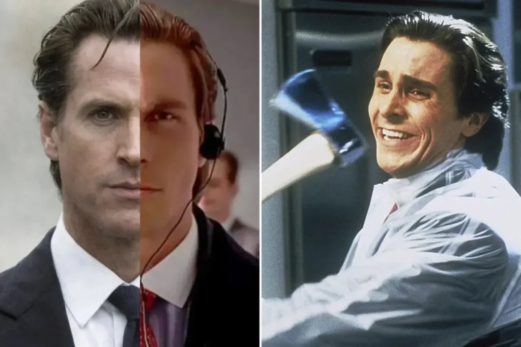 Gavin Newsom criticized for likening himself to Patrick Bateman
