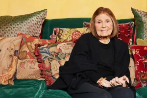 Gloria Steinem putting items from her personal collection up for sale