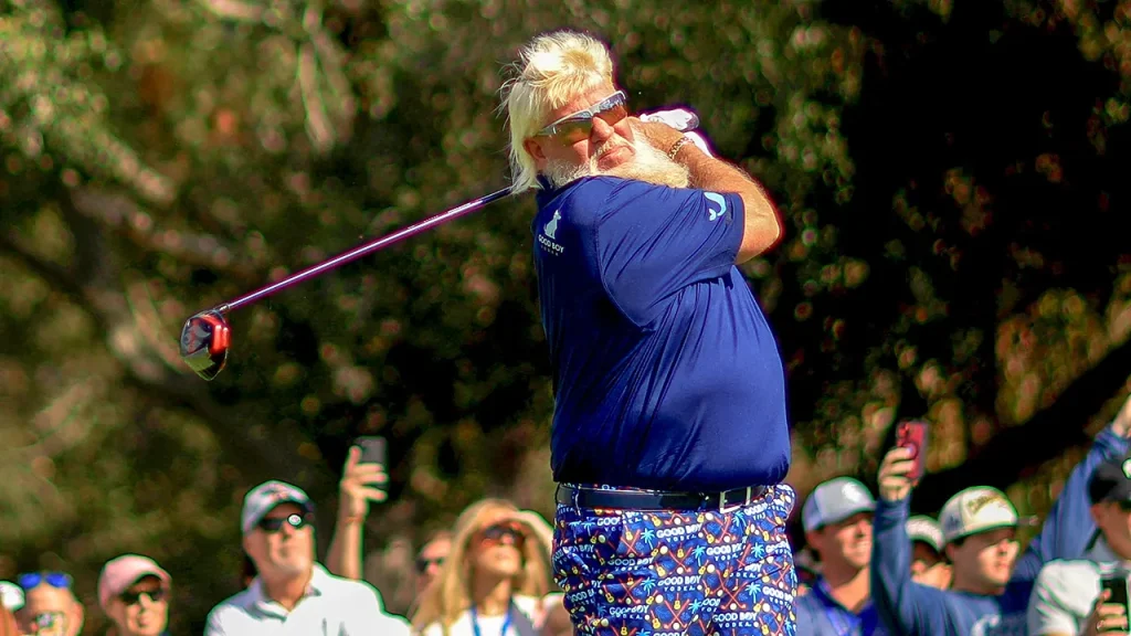 Golf icon John Daly tumbles down a hillside in popular golf clip