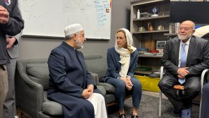Governor Mikie Sherrill visits mosque run by imam reportedly linked to Hamas.
