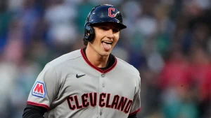 Guardians' Chase DeLauter makes a memorable debut in the regular season