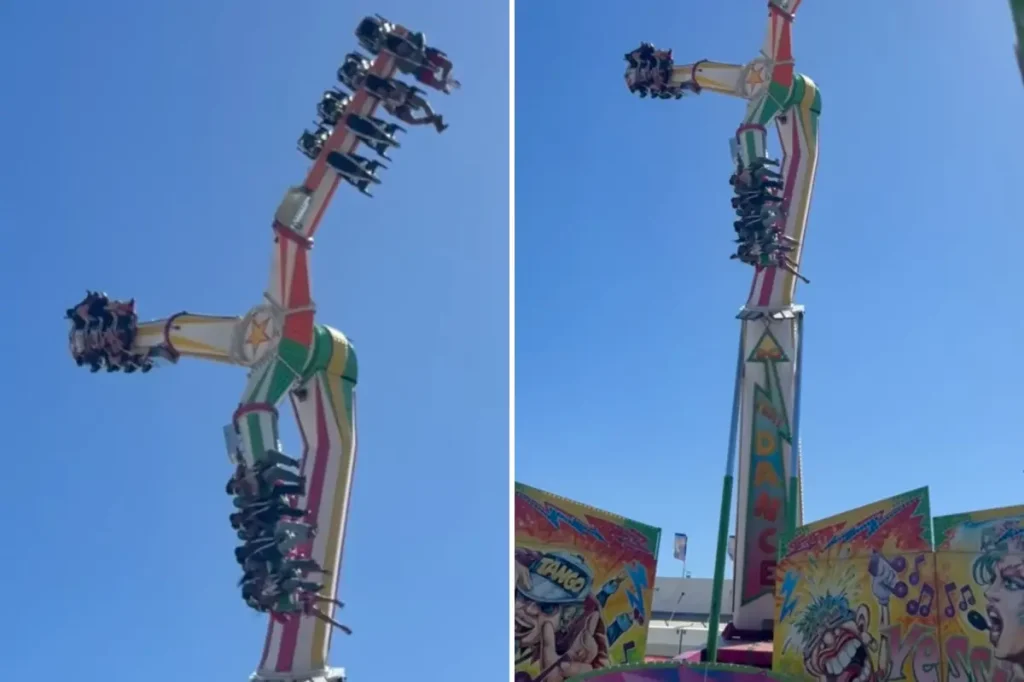 Houston Rodeo ride malfunction causes people to hang in the air