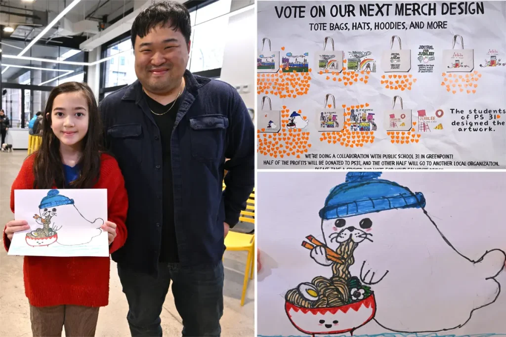 How a fifth-grader's doodle became the most popular design in a trendy NYC neighborhood