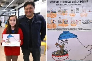 How a fifth-grader's doodle became the most popular design in a trendy NYC neighborhood