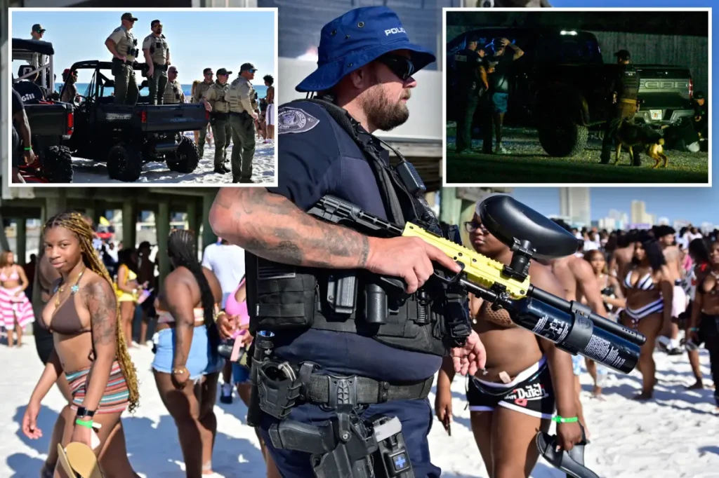 How spring break crowds transform Florida beaches into chaotic scenes