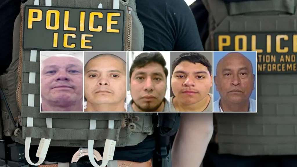 ICE detains five undocumented immigrants found guilty of violent offenses, according to DHS