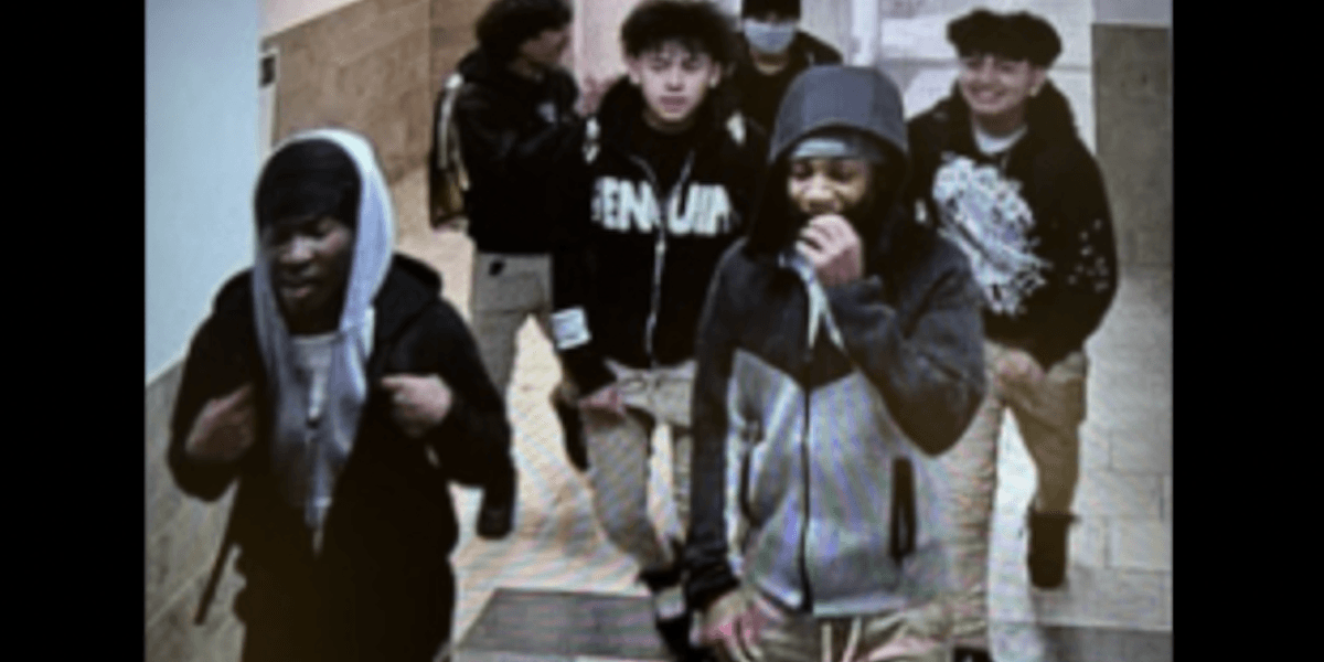 Individuals filmed smiling and laughing after allegedly attacking and stabbing a solitary victim in a mall restroom.