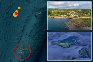Initial 7.6 magnitude earthquake hits close to Tonga in the South Pacific, according to USGS