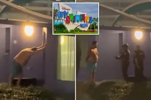 Intoxicated Disney visitor taken into custody after knocking on incorrect hotel door during chaotic outburst: video