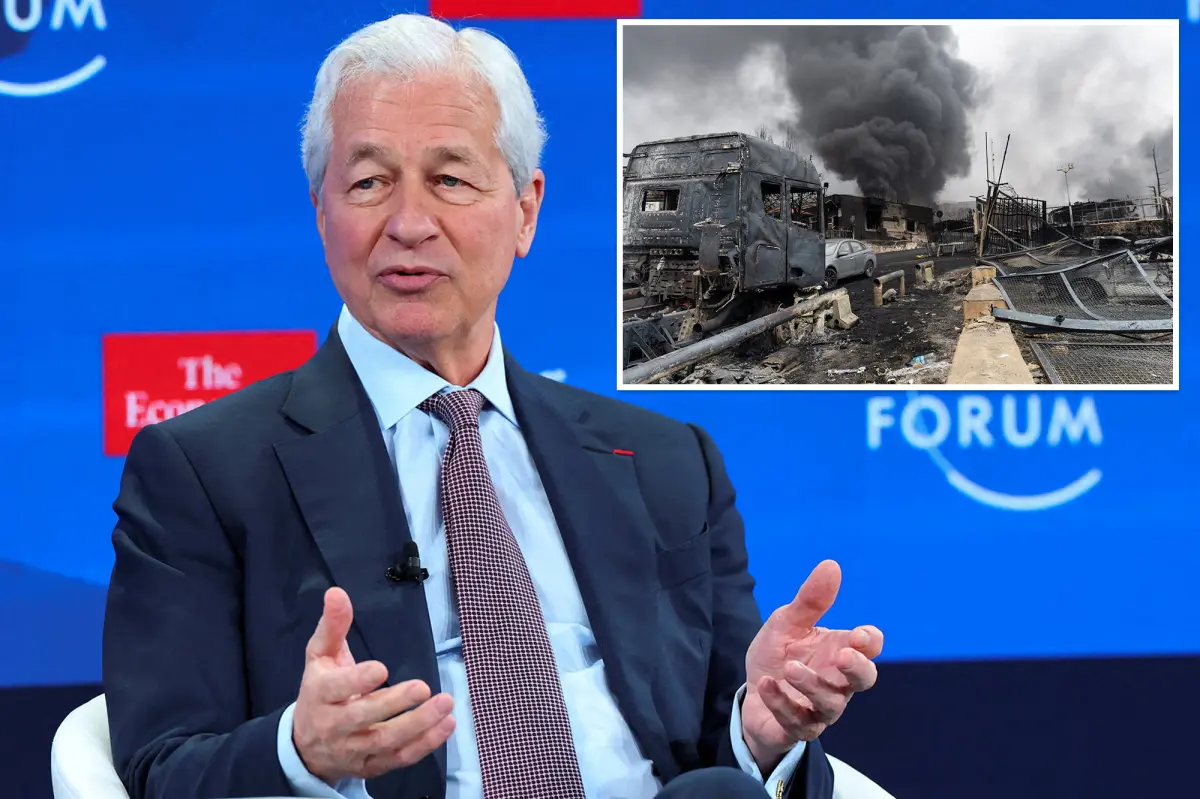 Jamie Dimon, CEO of JPMorgan, delivers a direct message to Wall Street regarding concerns about the Iran war.