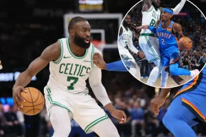 Jaylen Brown expresses frustration over 'foul baiting' after defeat to the Thunder