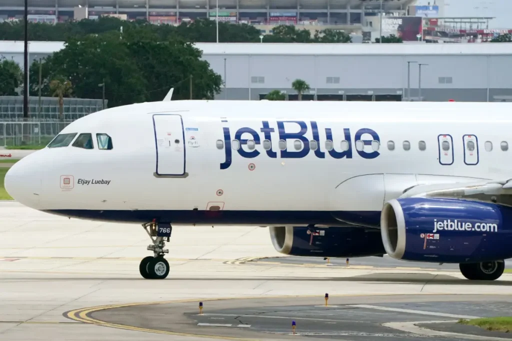 JetBlue stock rises after news that the airline is considering selling to competitors