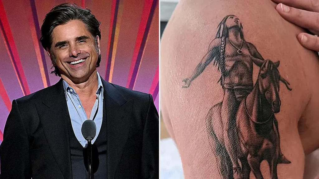 John Stamos gets his first tattoo at 62, influenced by a Beach Boys symbol