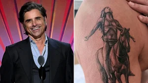 John Stamos gets his first tattoo at 62, influenced by a Beach Boys symbol