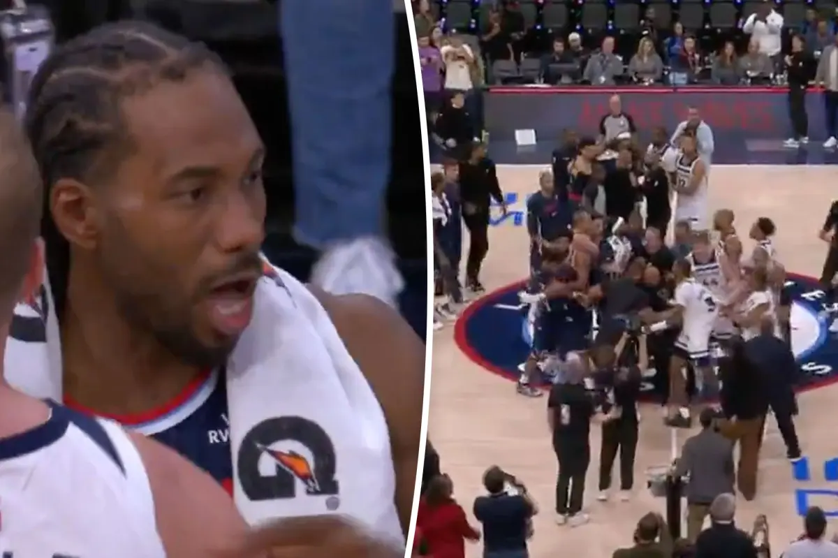 Kawhi Leonard comments on the postgame altercation between the Clippers and Timberwolves.