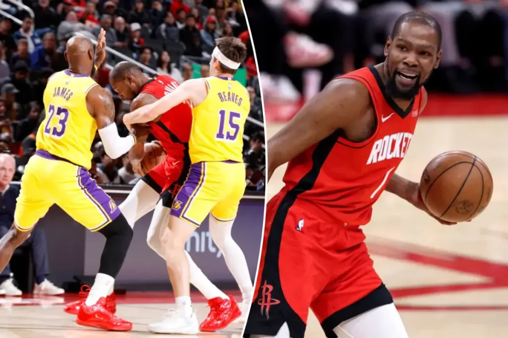Kevin Durant admits he 'failed the game' for Rockets against Lakers