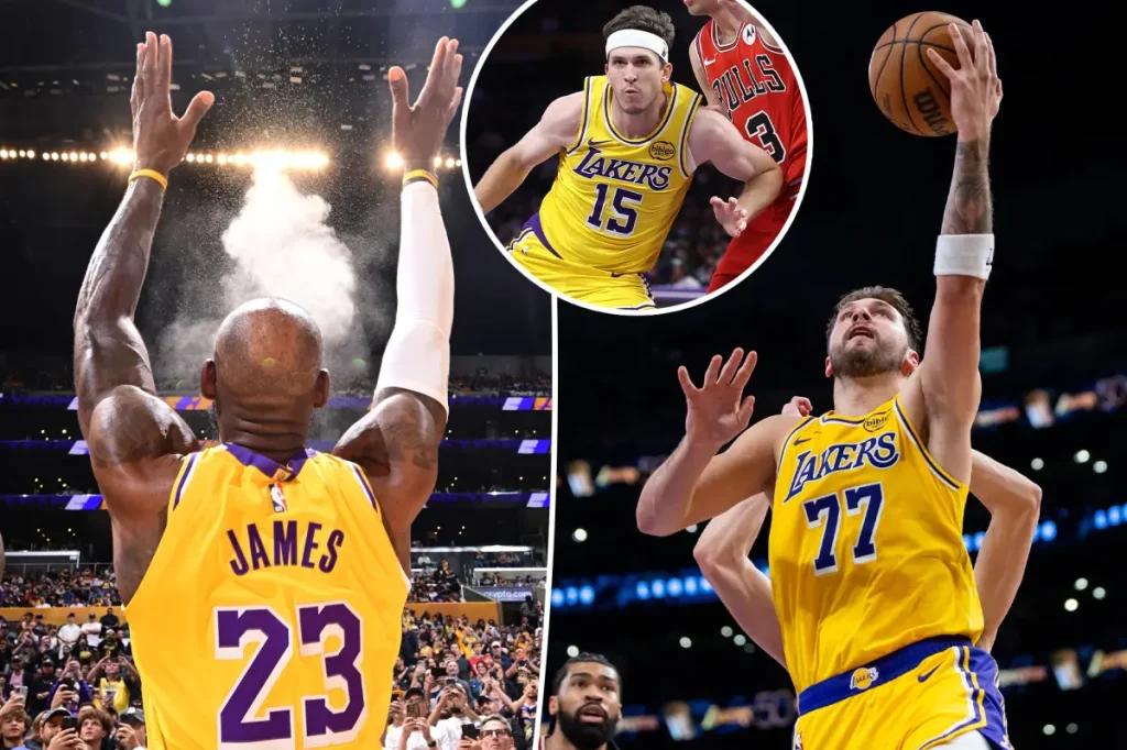 Lakers' 142-130 victory against the Bulls serves as a guide for Luka Doncic, LeBron James, and Austin Reaves