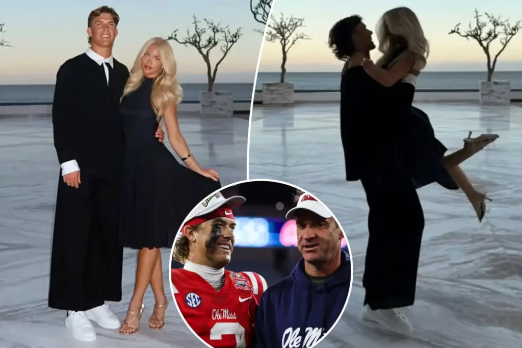 Lane Kiffin mocks Jaxson Dart's outfit in girlfriend photos that went viral