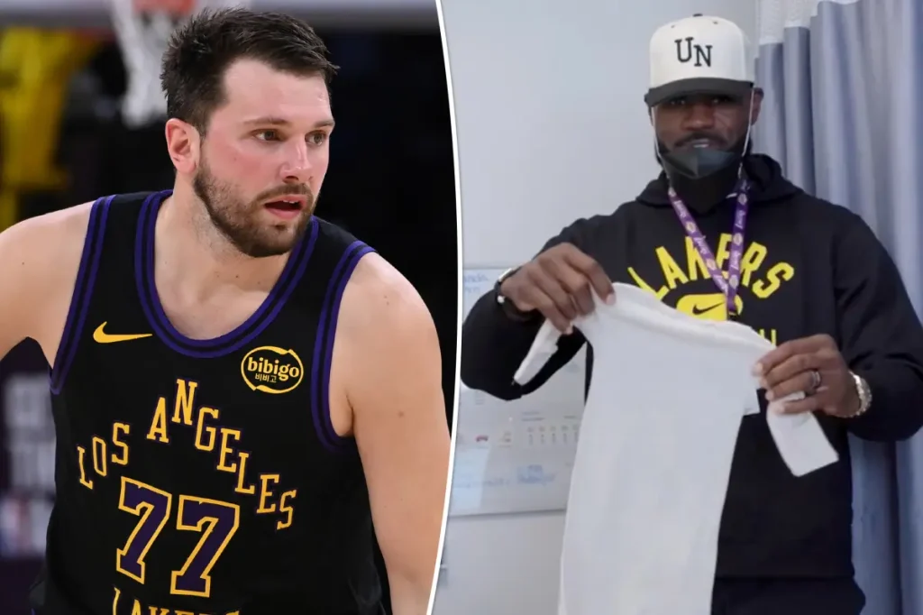 LeBron James and Luka Doncic bring joy to patients at UCLA Health